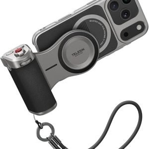 Telesin Master Grip – مقبض تصوير احترافي بتثبيت مغناطيسي، تحكم عن بعد، وهيكل ألمنيوم متين لصناع المحتوى