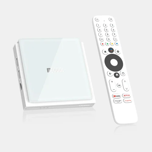 Mecool KM2 Plus Deluxe – صندوق بث منزلي معتمد بدقة 4K، معالج S905X4، ودعم كامل لتقنيات Dolby Vision & Atmos