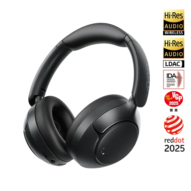 QCY H3 Pro – سماعات رأس لاسلكية بإلغاء ضوضاء نشط هجين، دعم كامل لترميز LDAC، وعمر بطارية خارق
