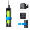 XTAR SC1 Plus – شاحن بطاريات ذكي سريع ومنفذ طاقة محمول (2 في 1)، متوافق مع بطاريات 21700 و26650 الكبيرة، وقدرة شحن بقوة 3 أمبير