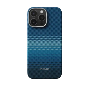 PITAKA Sunset Moonrise Case (iPhone 16 Pro Max) – كفر Aramid فاخر بنمط غروب/قمر مع تصميم Ultra-Slim وMagSafe